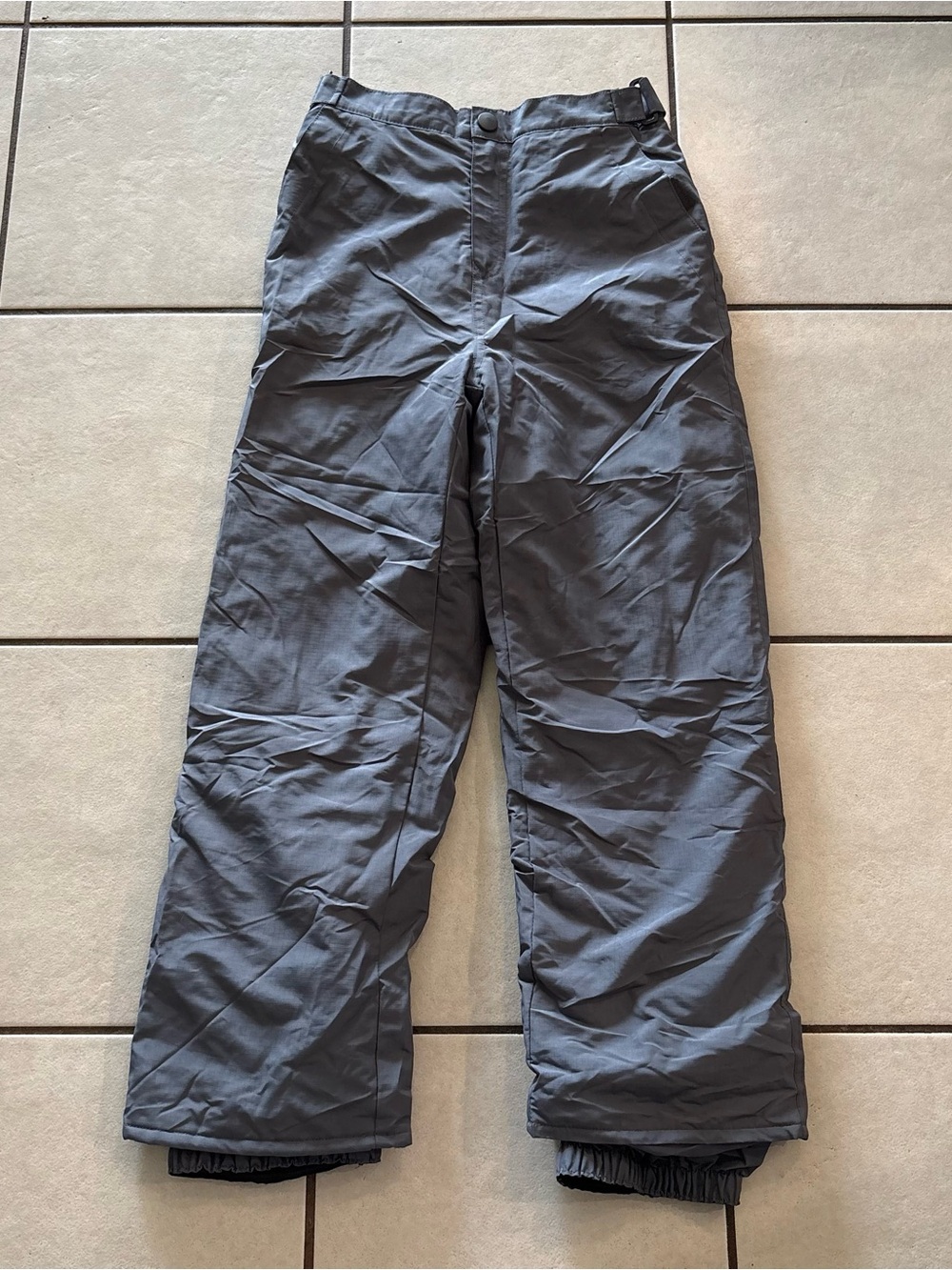 The Children's Place Youth Kids 10 Snow Pants Waterproof Ski Snowboarding Gray